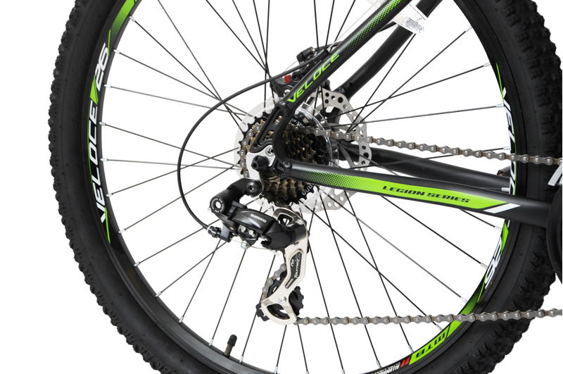 Veloce Legion Mountain Bike Black and Green-9